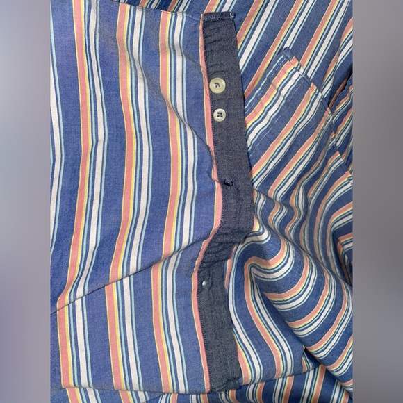 Nautica Short Sleeve Shirt in Vertical Stripe - Picture 10 of 14